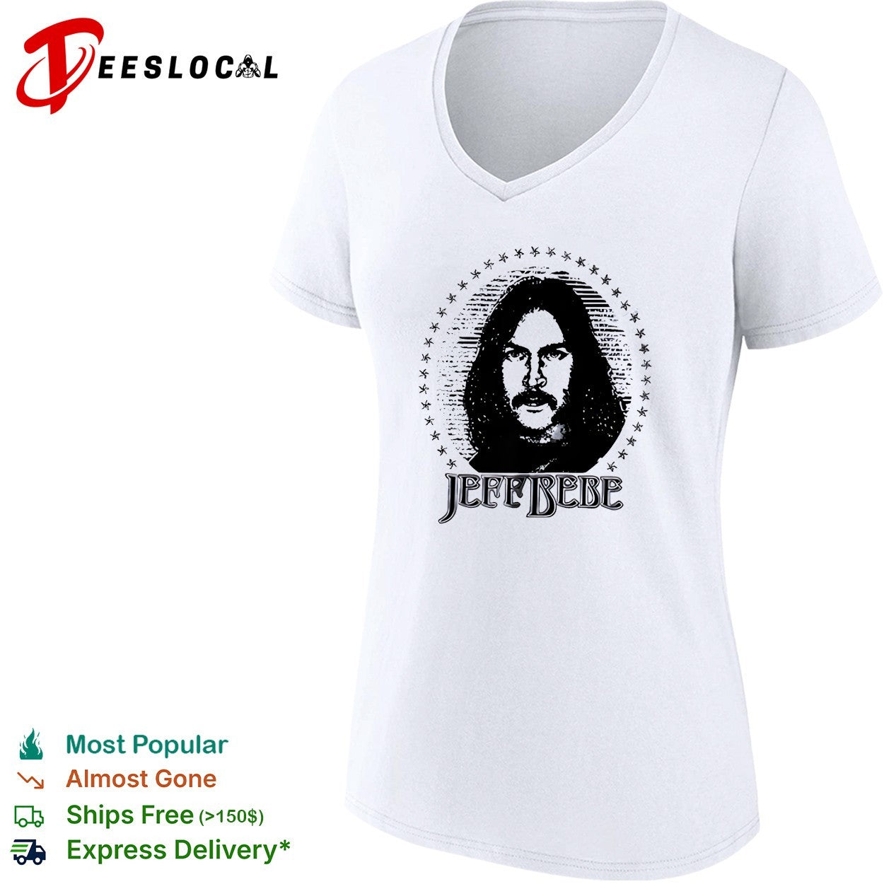 Jeff Bebe Almost Famous portrait shirt