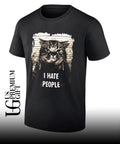 Jeff Satur Cat I hate people shirt