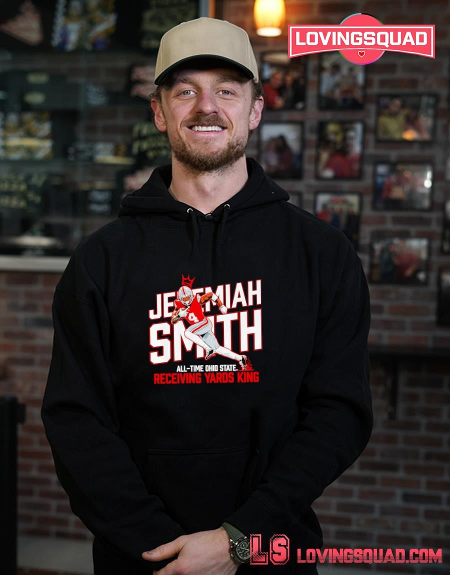 Jeremiah Smith Ohio State All-Time Receiving Yards King shirt