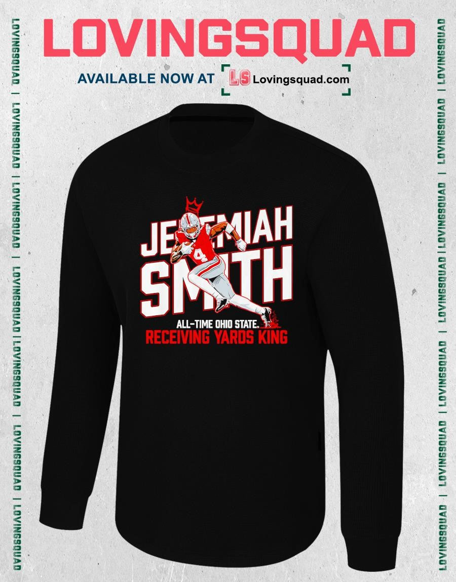 Jeremiah Smith Ohio State All-Time Receiving Yards King shirt