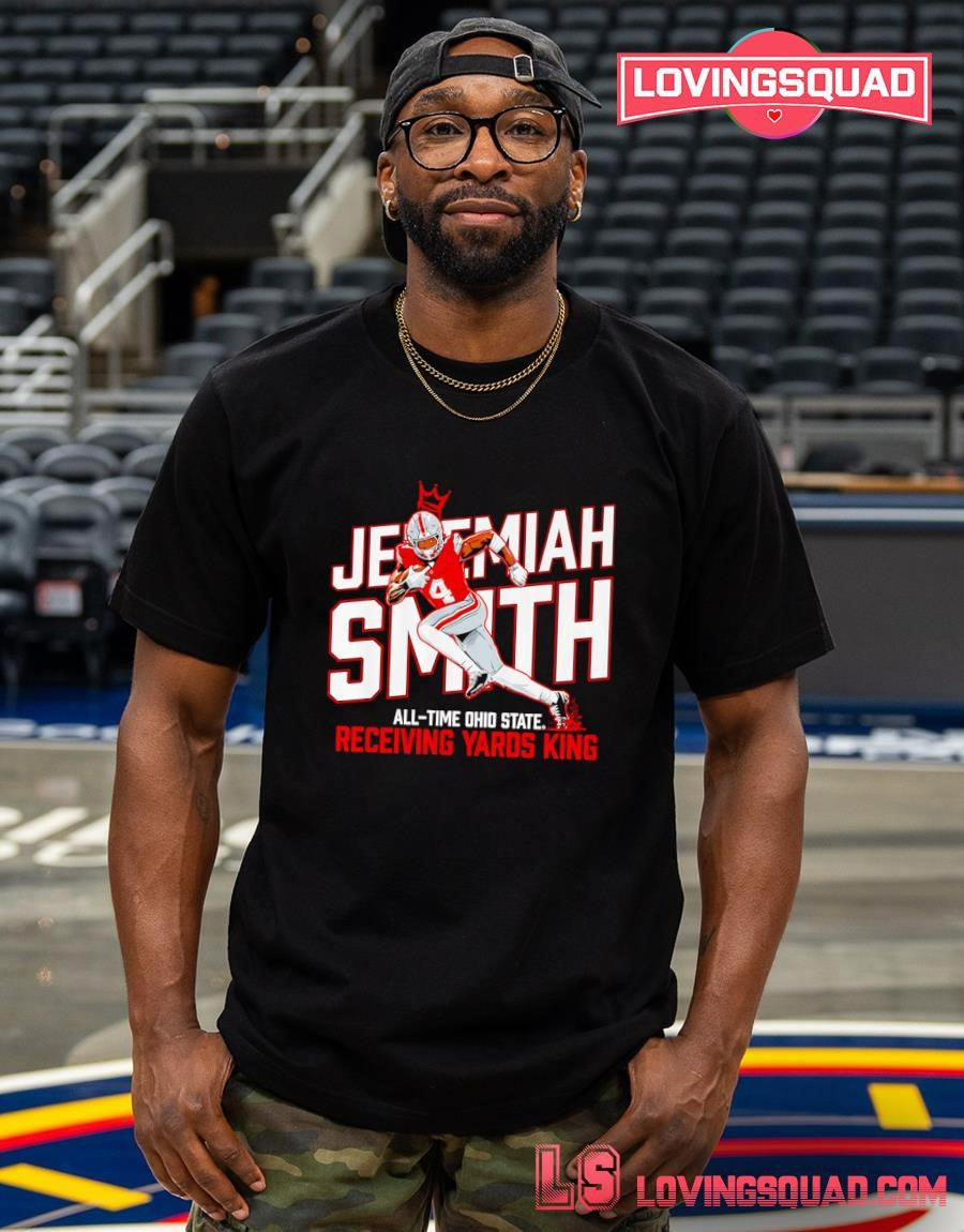Jeremiah Smith Ohio State All-Time Receiving Yards King shirt