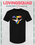 Jesus Ah Men LGBT gay pride graphic T-shirt