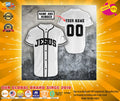Jesus christian custom name and number baseball jerseyshirt