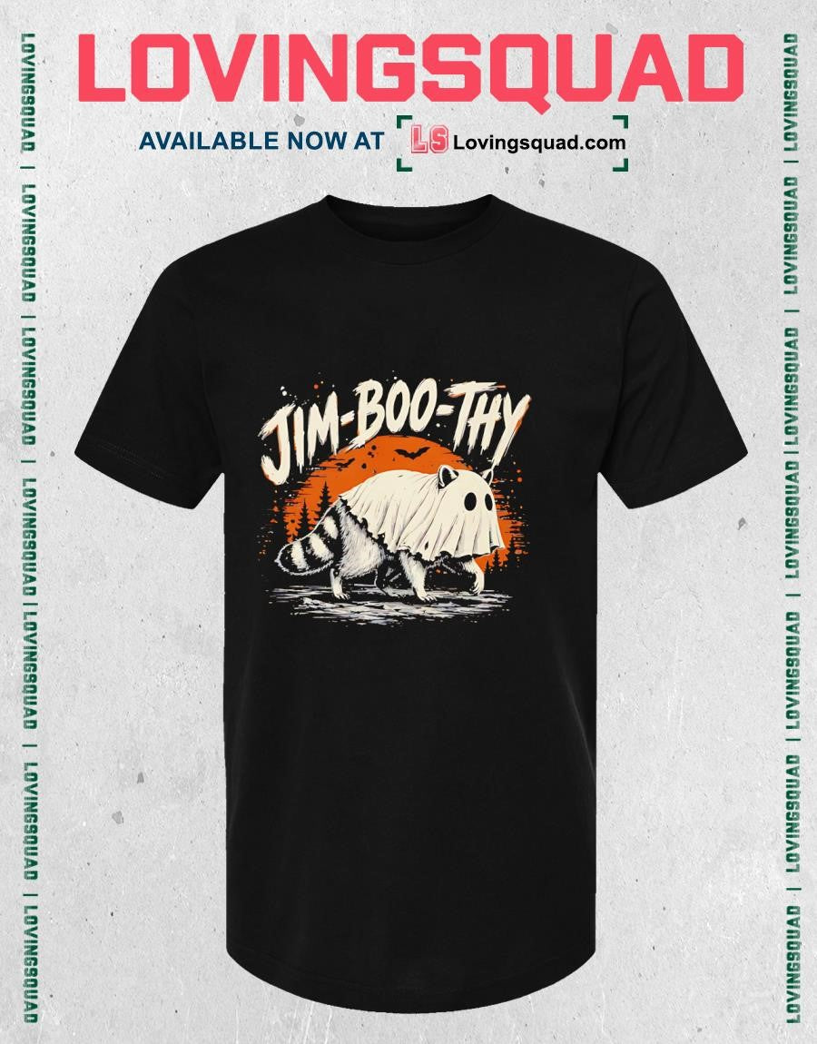 Jim-Boo-Thy Halloween Raccoon T-Shirt