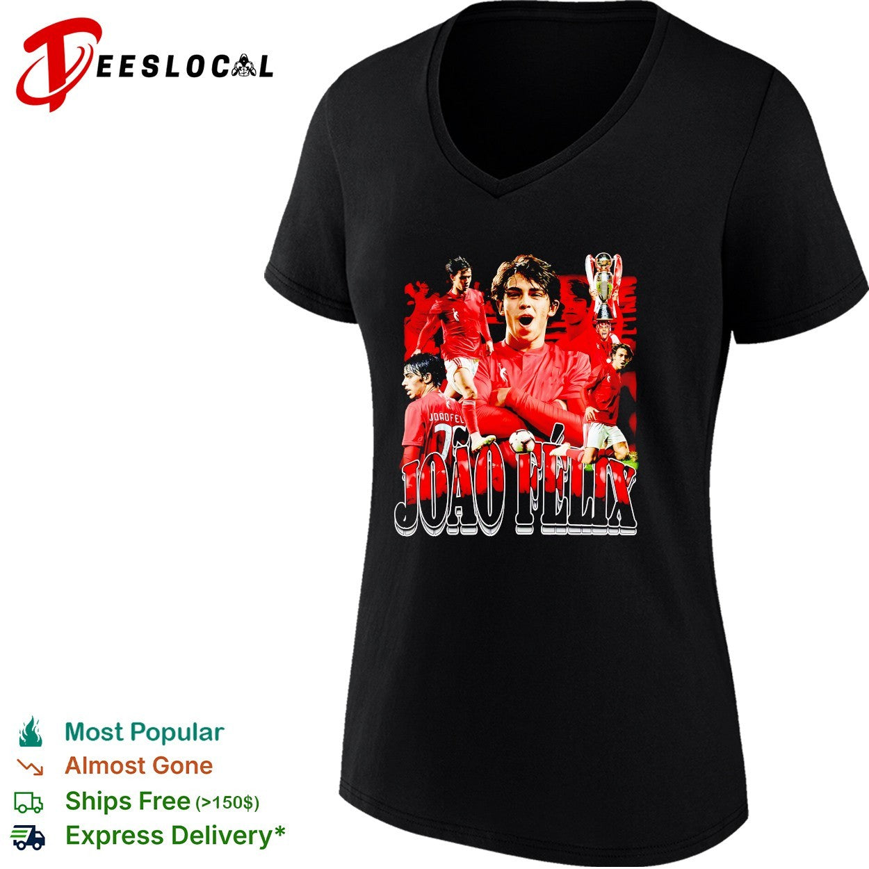 Joao Felix portrait collage shirt