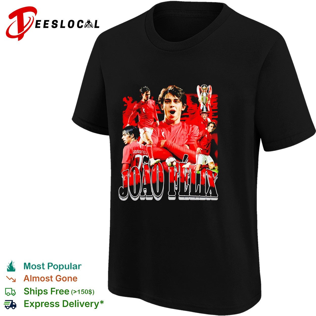 Joao Felix portrait collage shirt