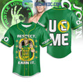 John Cena Respect Earn It Never Give Up Personalized Baseball Jersey