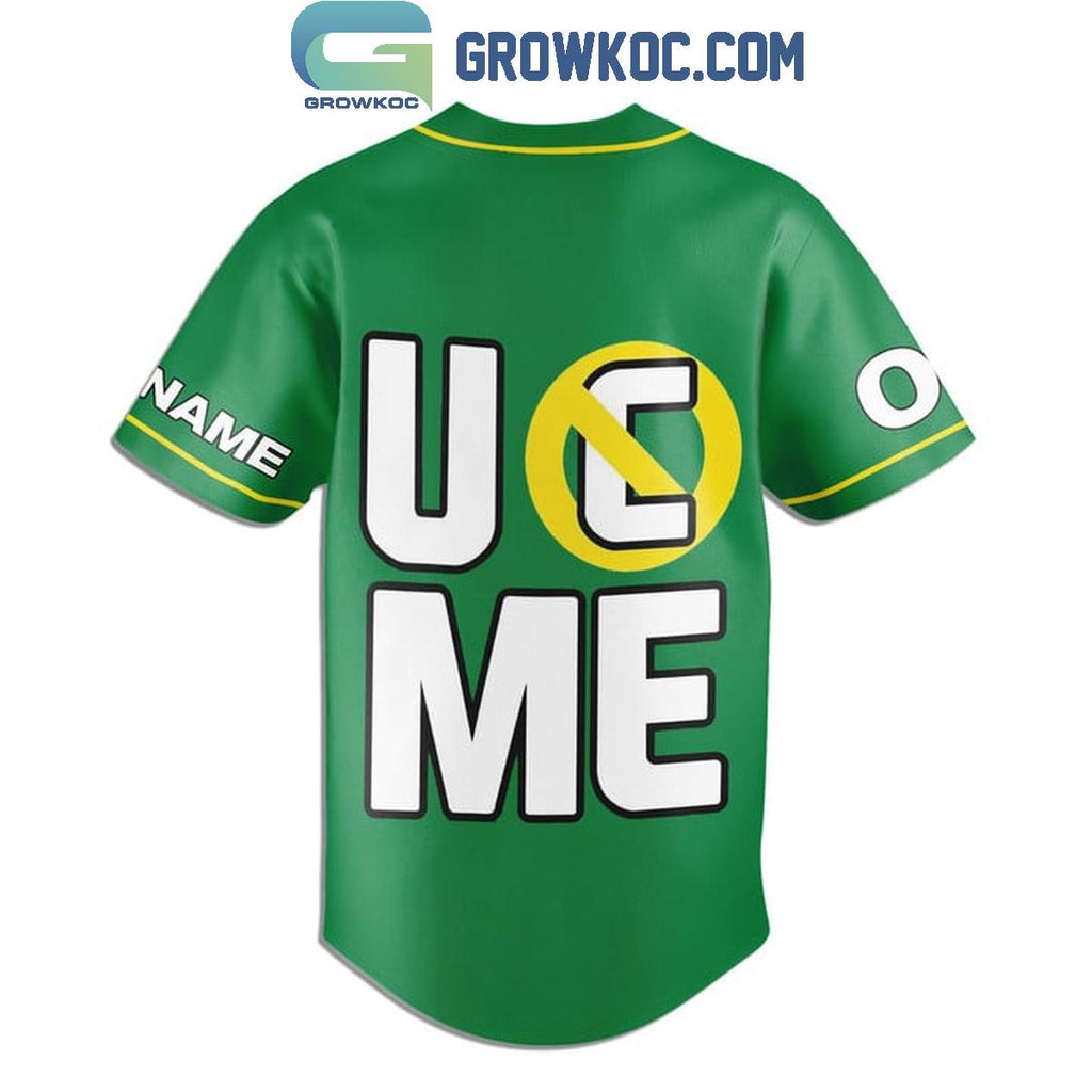 John Cena Respect Earn It Never Give Up Personalized Baseball Jersey