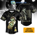 Johnny Cash I Walk The Line Personalized Baseball Jersey