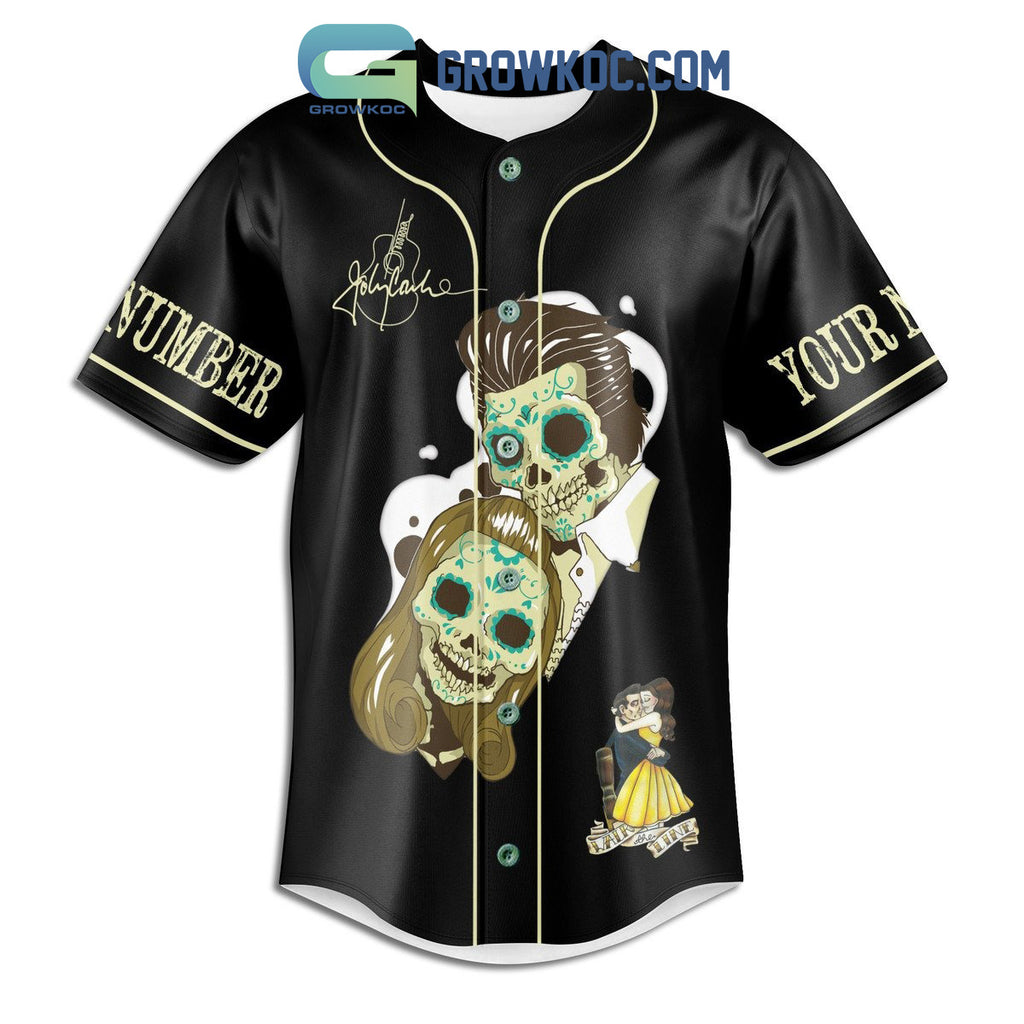 Johnny Cash I Walk The Line Personalized Baseball Jersey
