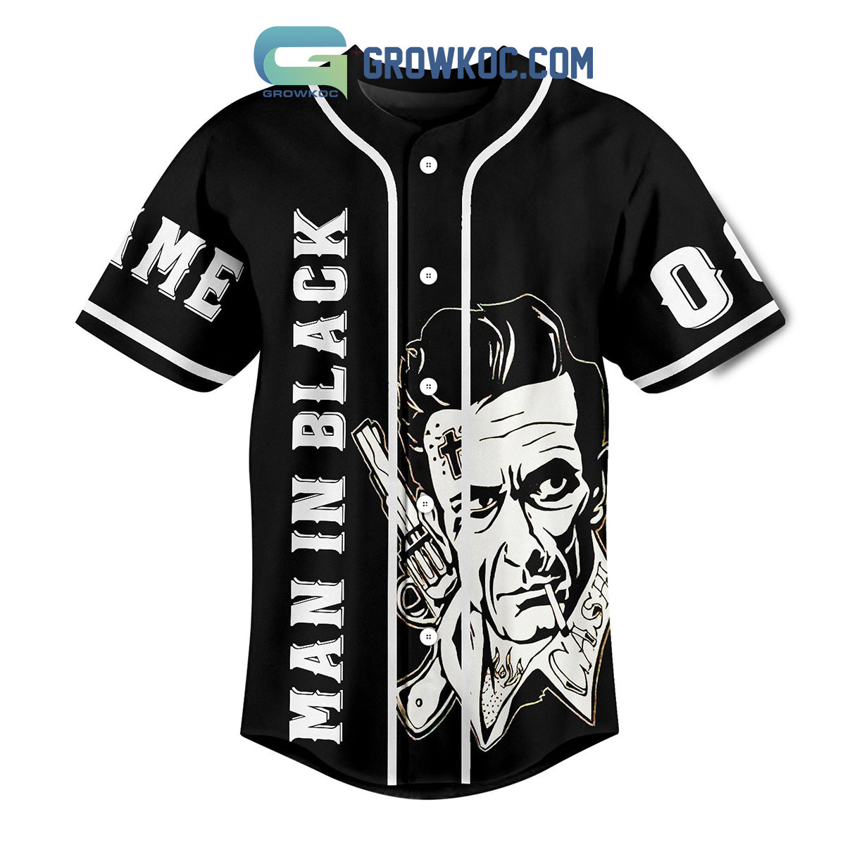 Johnny Cash Man In Black Don’t Take Your Guns To Town Personalized Baseball Jersey