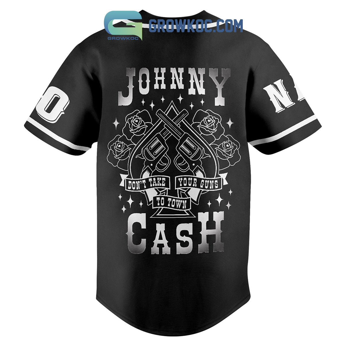 Johnny Cash Man In Black Don’t Take Your Guns To Town Personalized Baseball Jersey