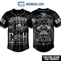 Johnny Cash The Man In Black American Legend Personalized Baseball Jersey