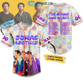 Jonas Brother Five Albums One Night Personalized Baseball Jersey