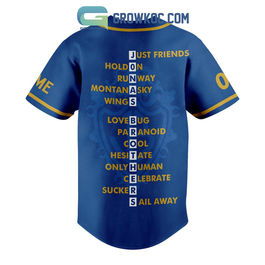 Jonas Brothers All Album Personalized Baseball Jersey