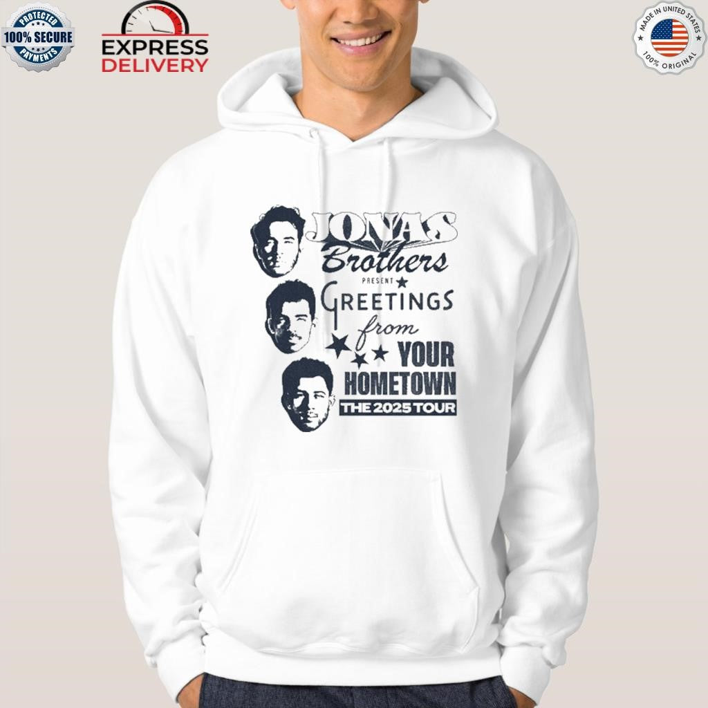 Jonas Brothers Faces Greetings Shirt