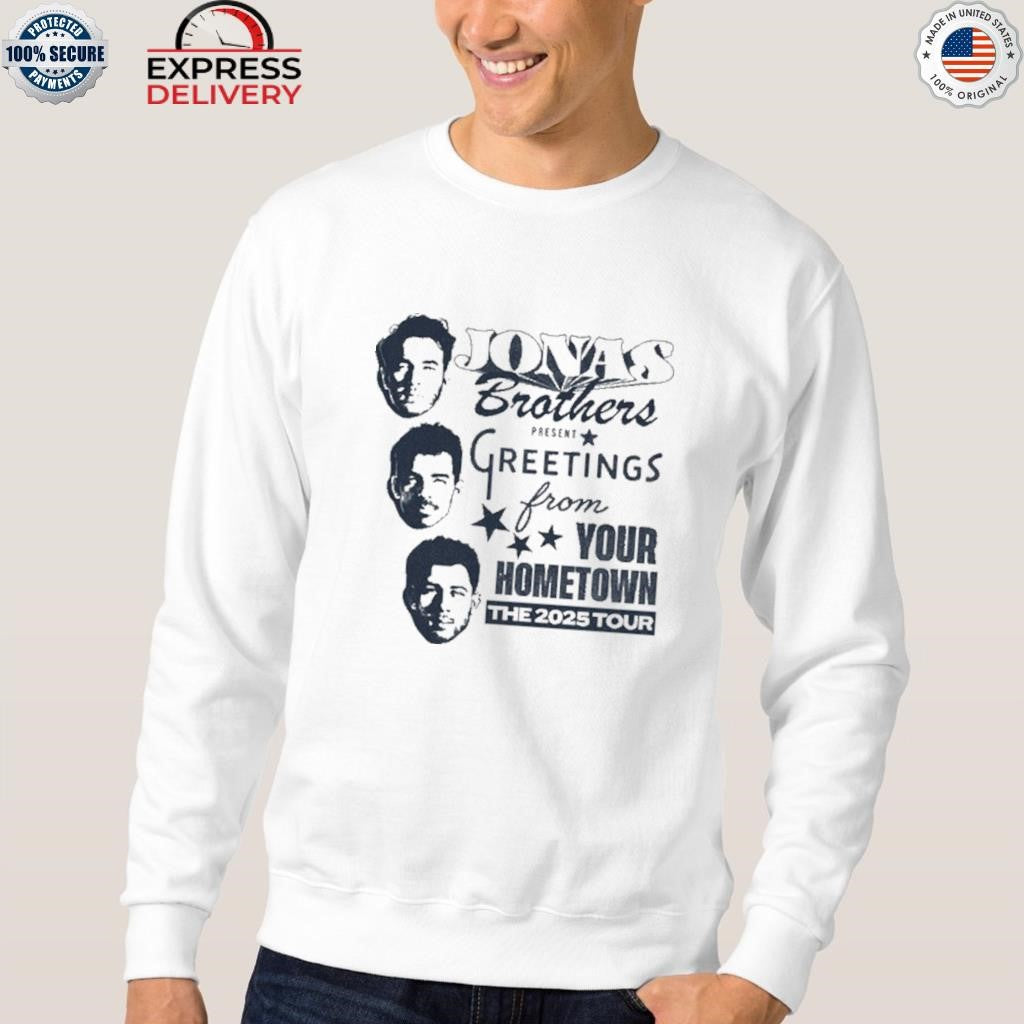 Jonas Brothers Faces Greetings Shirt