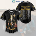 Jonas Brothers Five Albums One Night Black Design Baseball Jersey