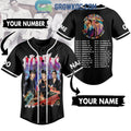 Jonas Brothers Five Albums One Night Personalized Baseball Jersey Black