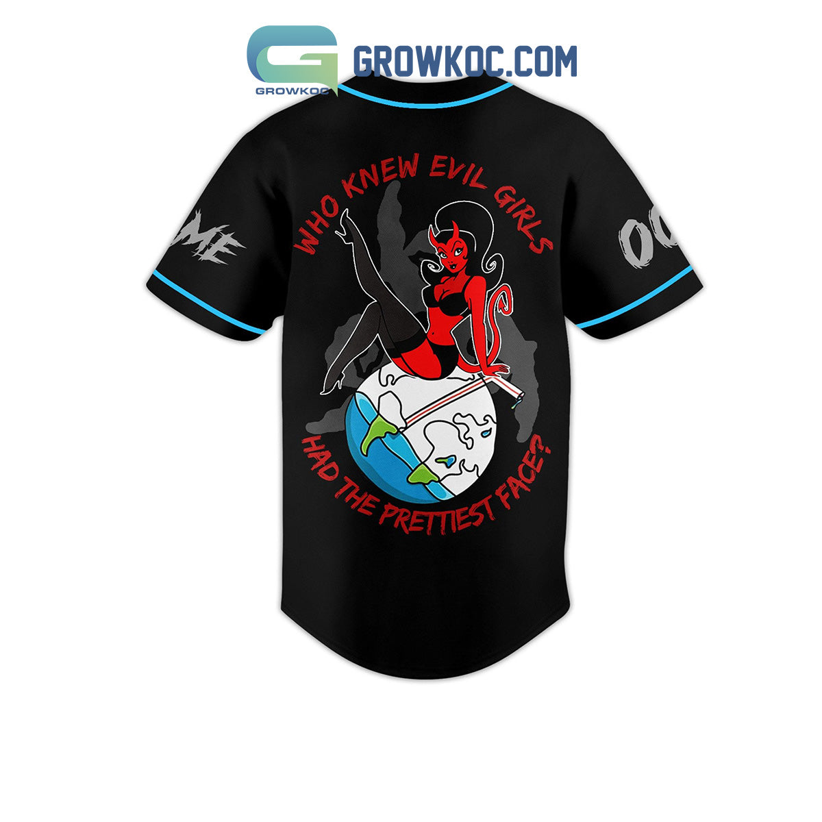 Juice WRLD Who Knew Evil Girls Had The Prettiest Face Personalized Baseball Jersey