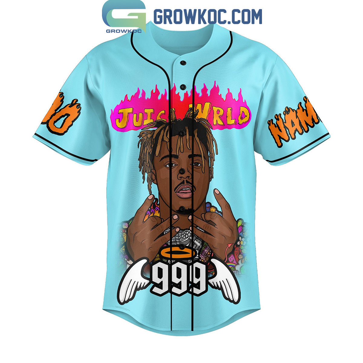 Juice Wrld 999 Music Is The Best Way To Communicate Personalized Baseball Jersey