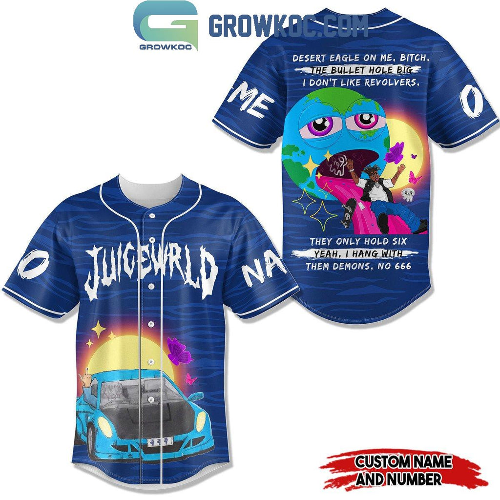 Juice Wrld Desert Eagle On Me Bitch Personalized Baseball Jersey