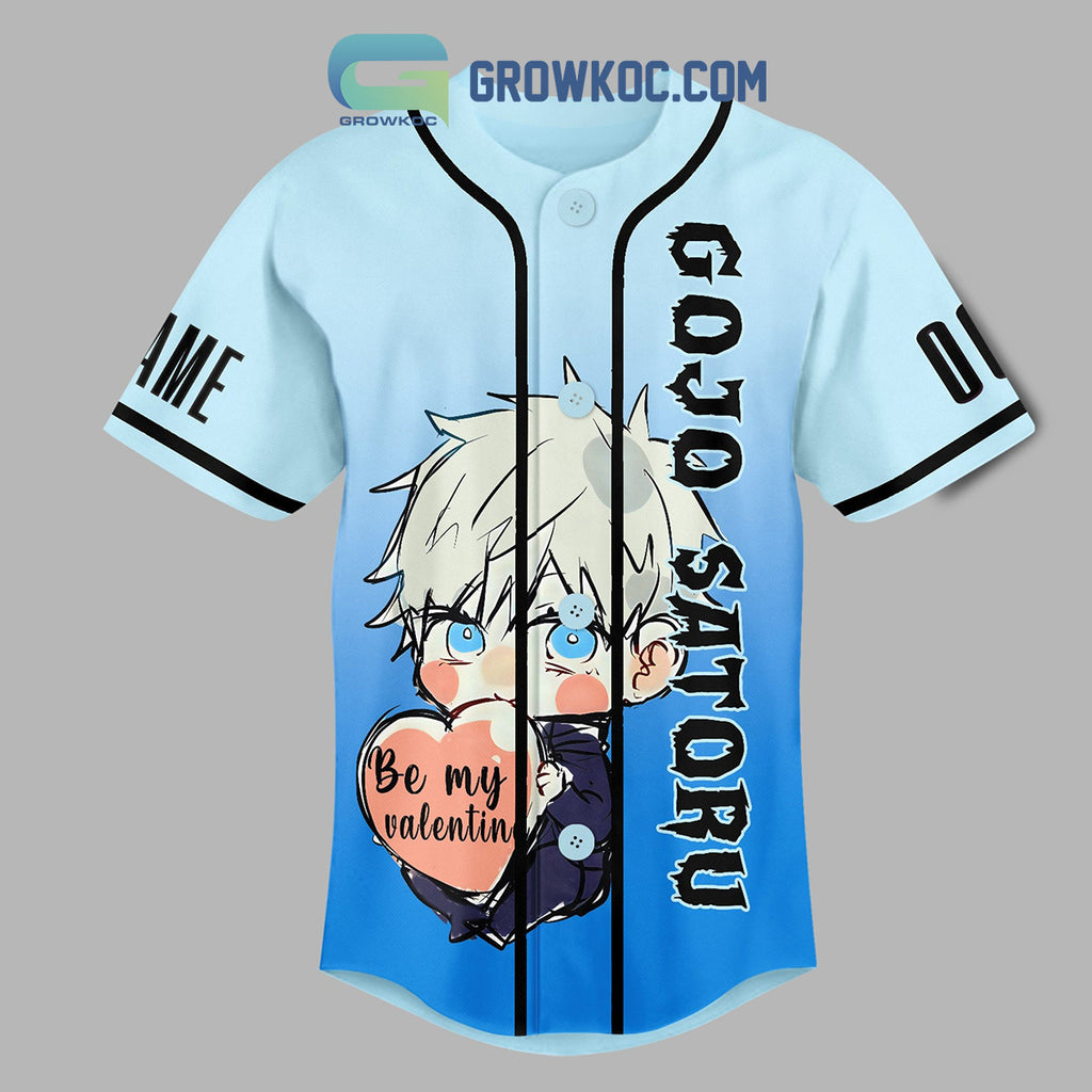 Jujutsu Kaisen Satoru Gojo Be My Valentine Personalized Baseball Jersey