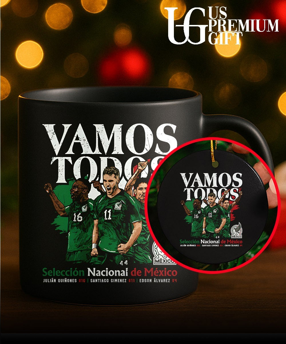 Julian Quinones Santiago Gimenez Edson Alvarez Mexico Soccer Team Vamos Todos 2026 shirt