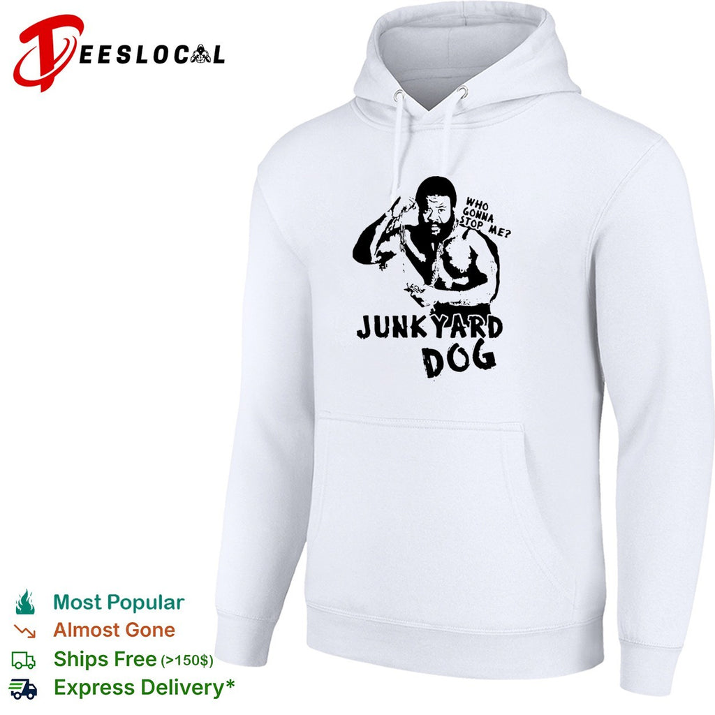 Junkyard Dog flexing who gonna stop me wrestling shirt