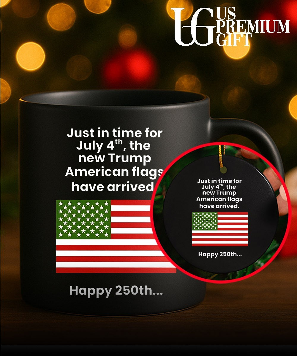 Just In Time For July 4th The New Trump Happy 250th USA flag shirt