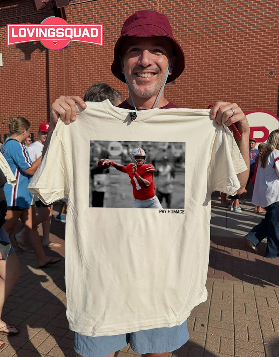 Justin Fields Pay Homage Retro T-shirt