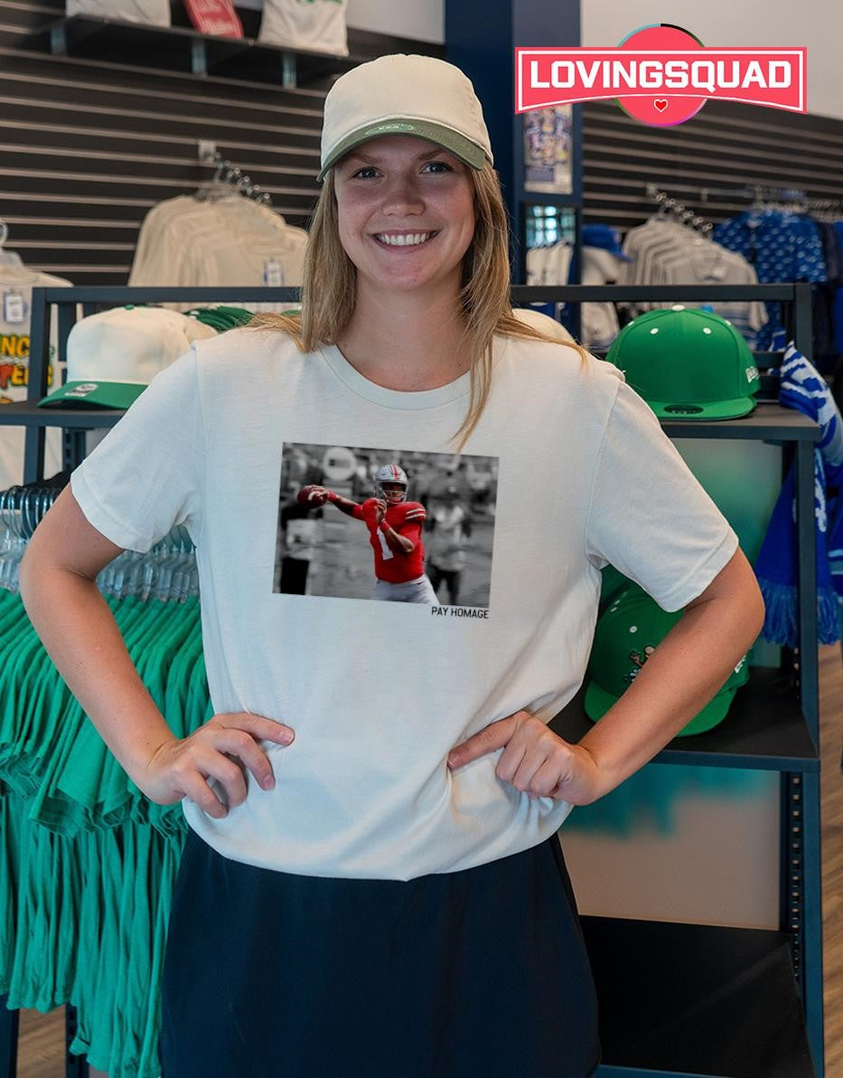 Justin Fields Pay Homage Retro T-shirt