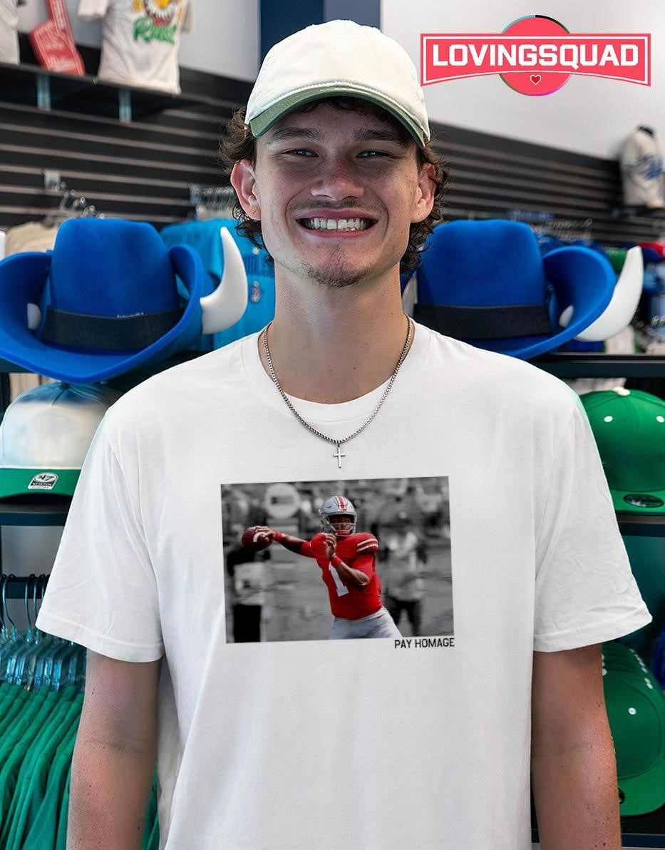 Justin Fields Pay Homage Retro T-shirt