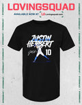 Justin Herbert Name & Number Pose Signature T-Shirt