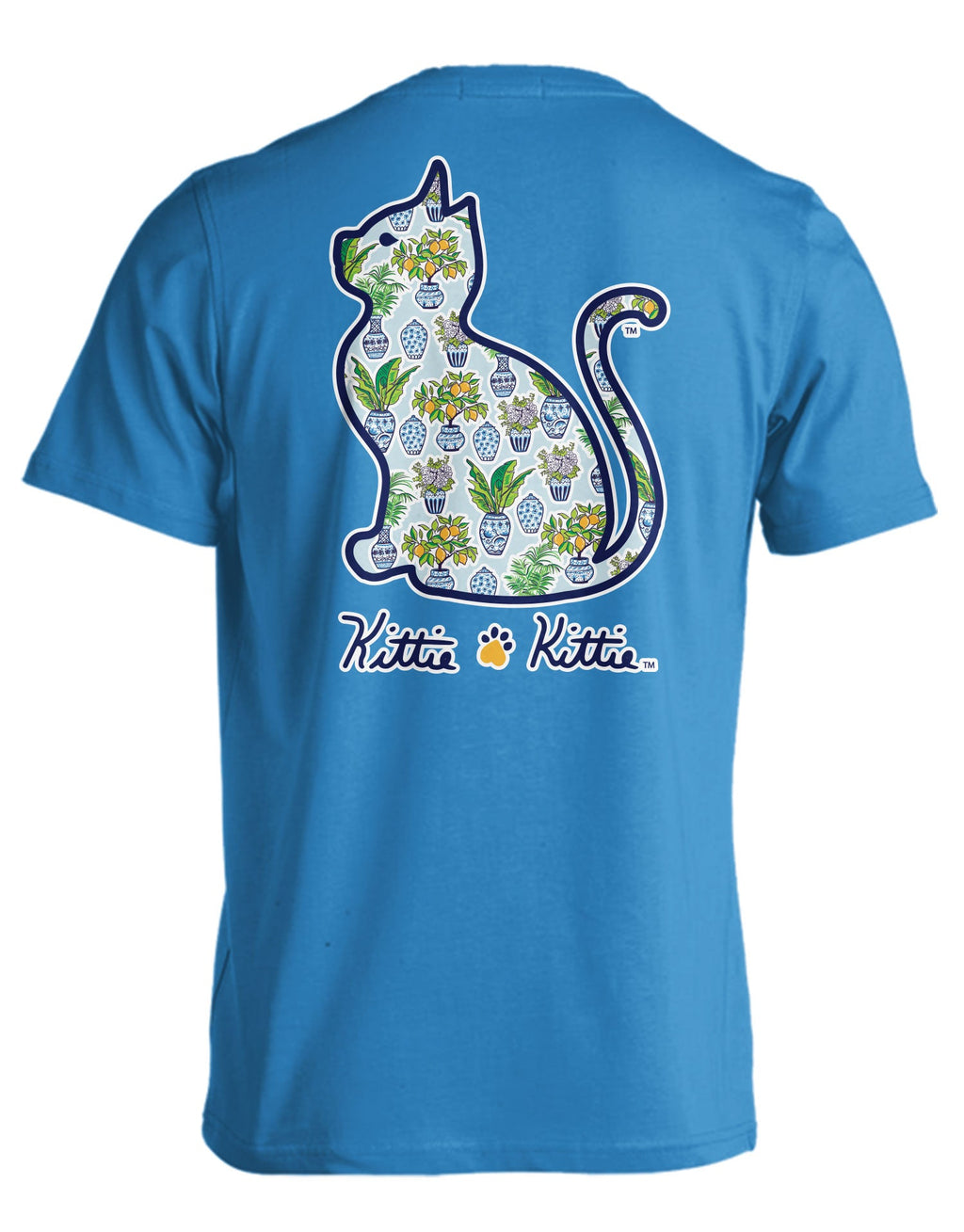 BLUE AND WHITE VASES KITTIE