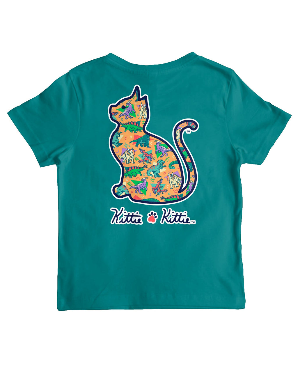 DINOSAUR PATTERN KITTIE, YOUTH SS