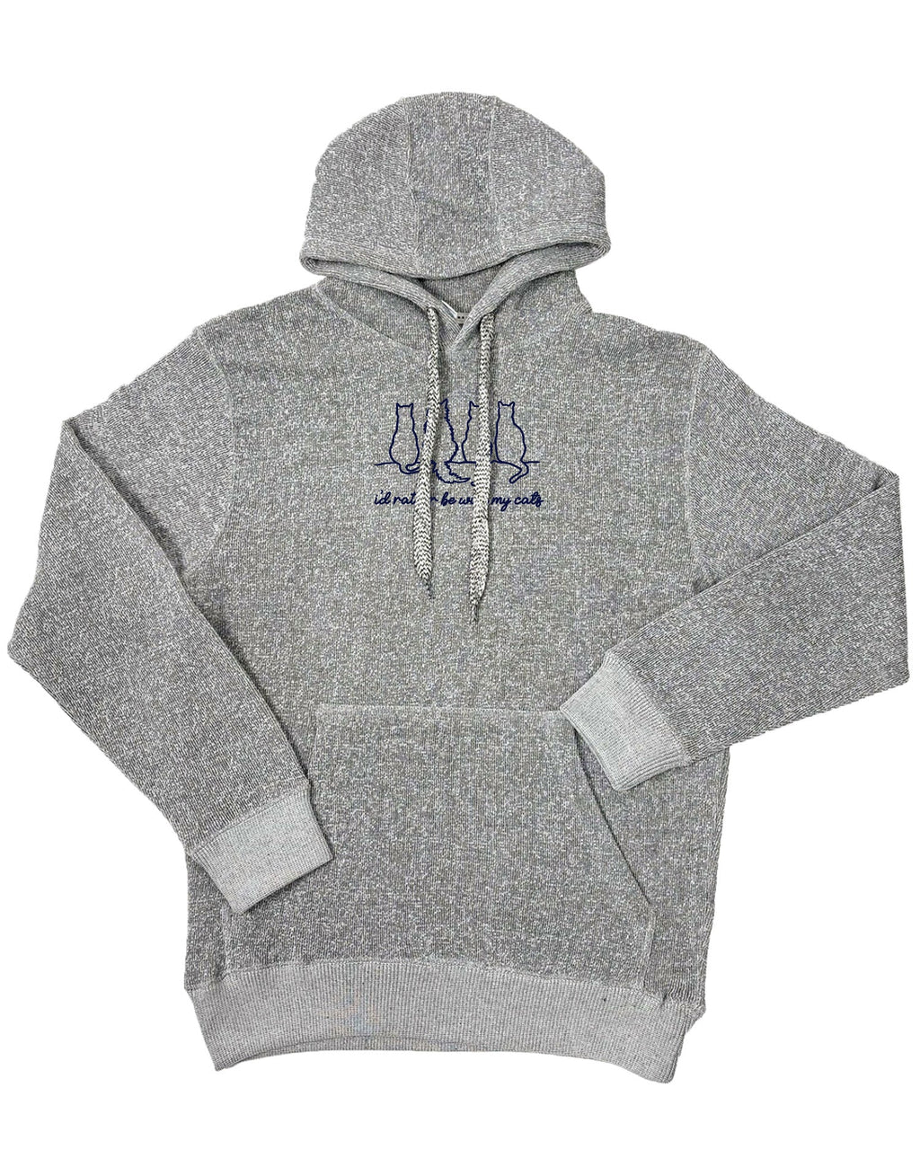 I'D RATHER BE WITH MY CATS, NANTUCKET HOODIE