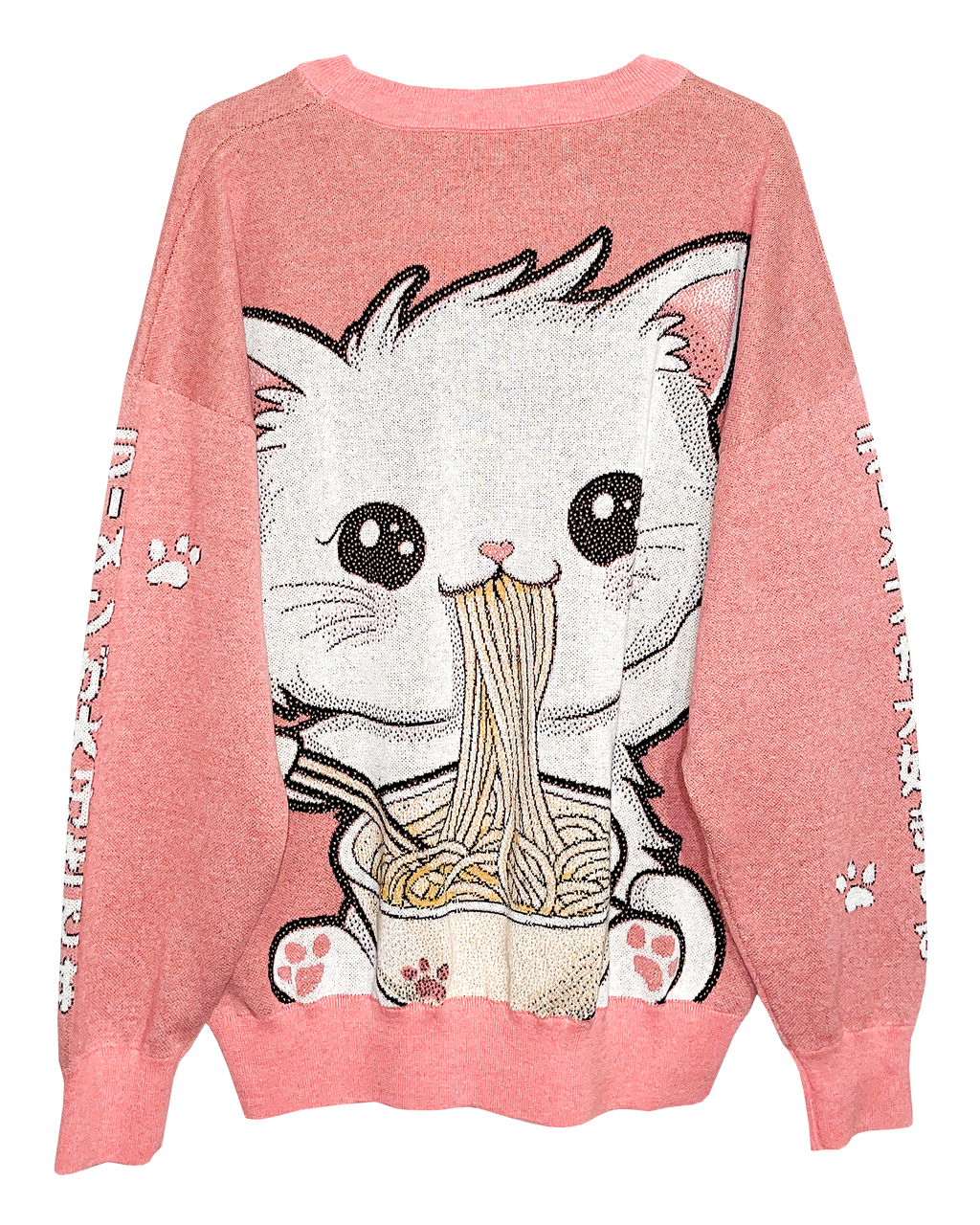 Ramen Neko Knit Sweatshirt