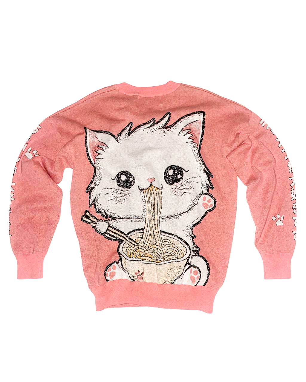 Ramen Neko Knit Sweatshirt