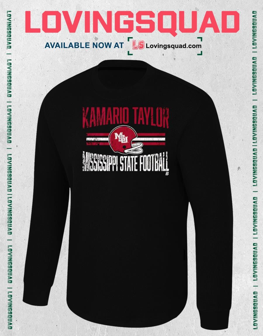 Kamario Taylor Mississippi State Football Distressed T-shirt