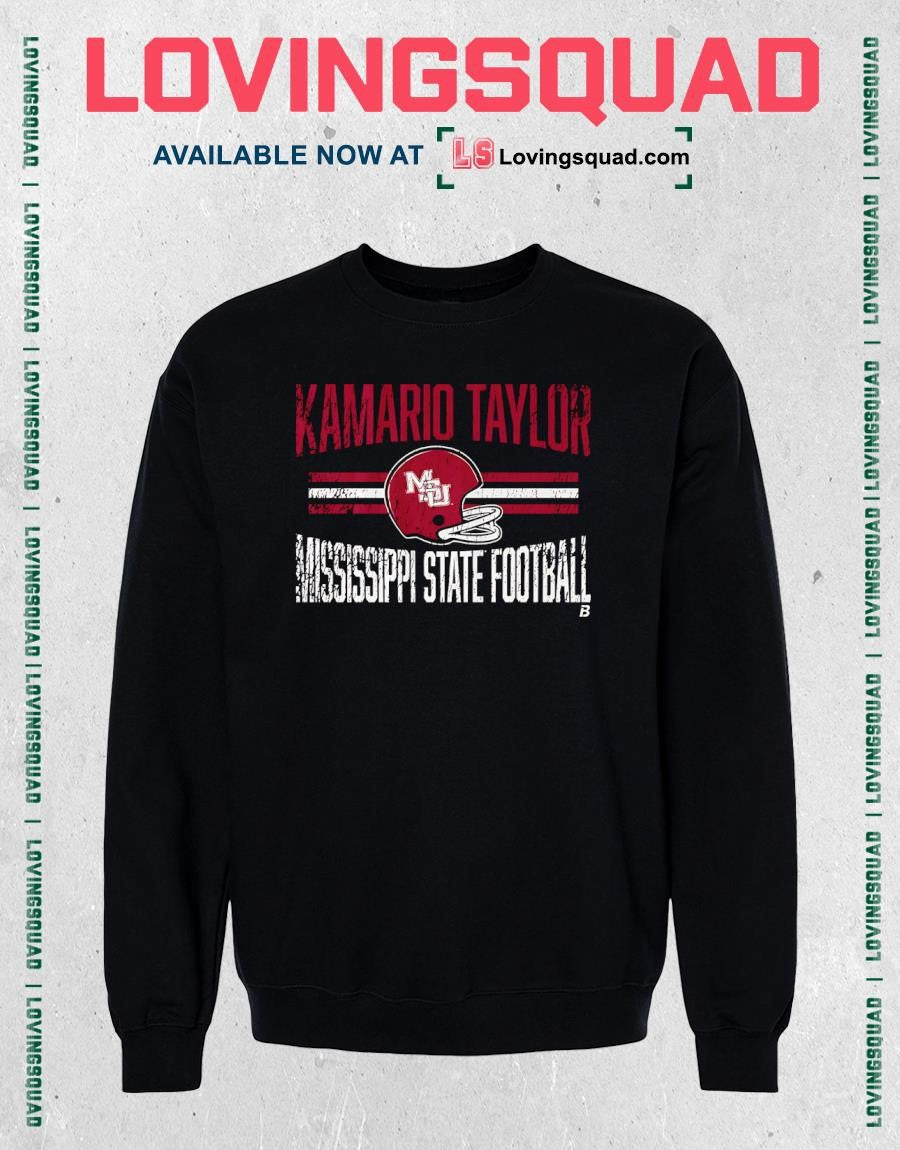Kamario Taylor Mississippi State Football Distressed T-shirt