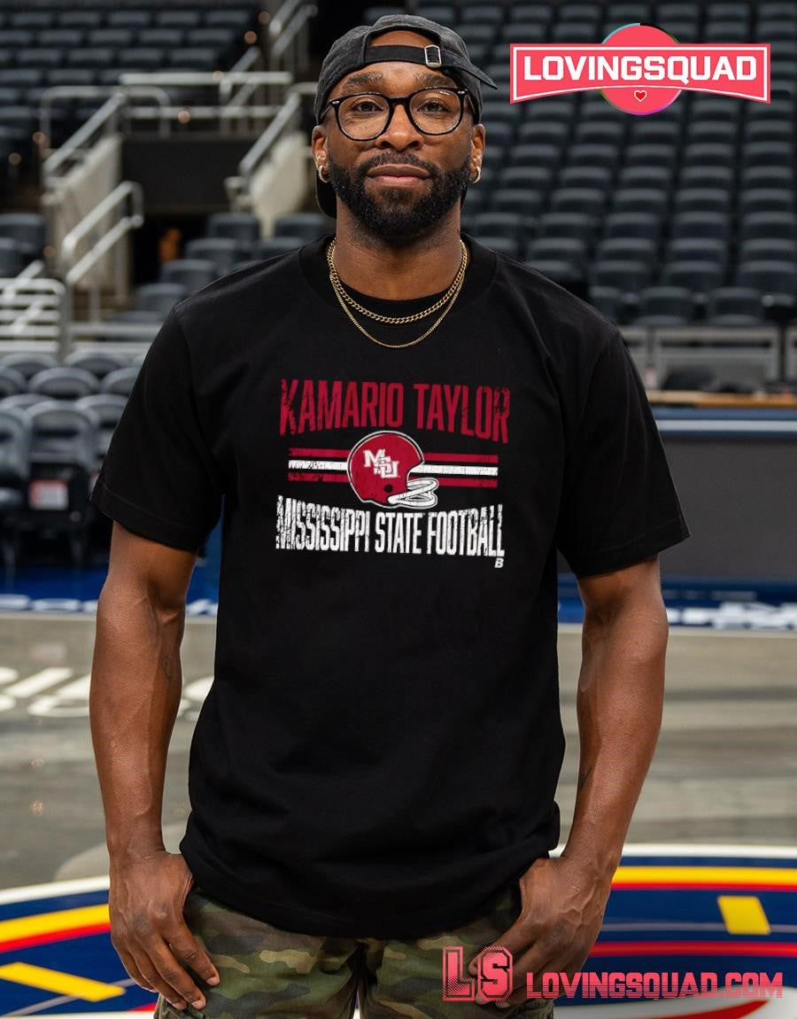 Kamario Taylor Mississippi State Football Distressed T-shirt