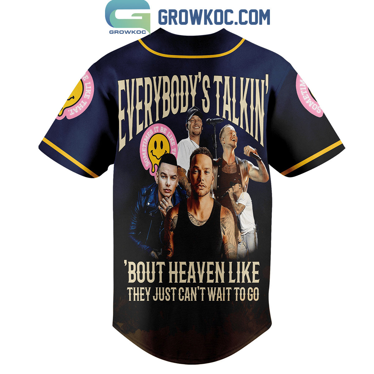 Kane Brown Everybody’s Talkin’ ‘Bout Heaven Like Personalized Baseball Jersey