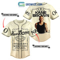 Kane Brown In The Air Tour Beige Personalized Baseball Jersey