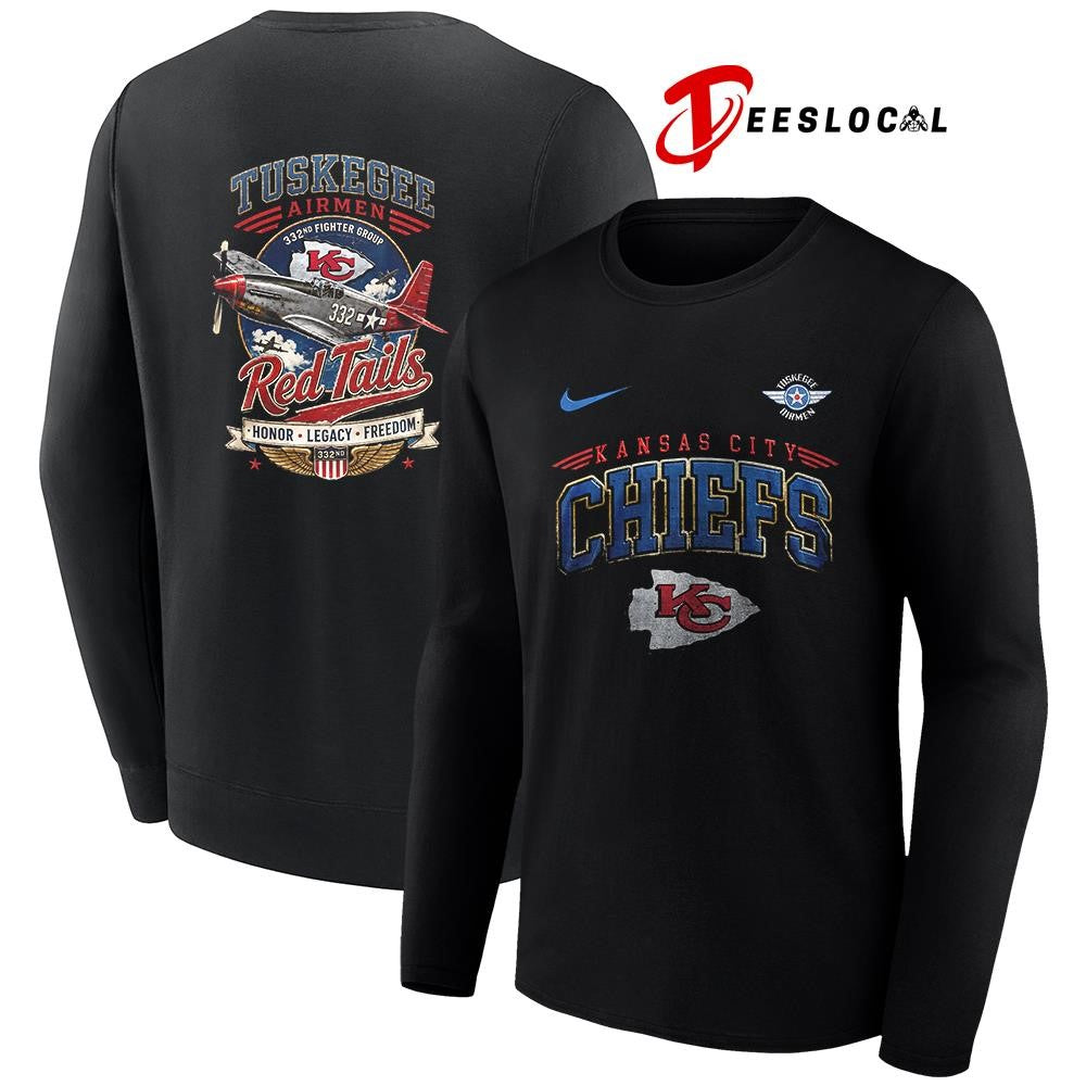 Kansas City Chiefs Tuskegee Airmen Red Tails honor legacy freedom shirt