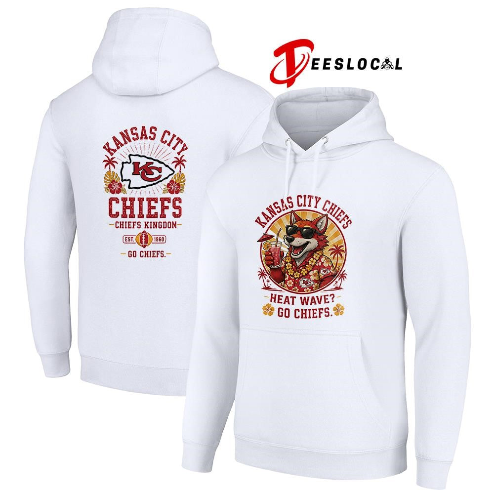 Kansas City Chiefs heat wave beach vibes mascot shirt
