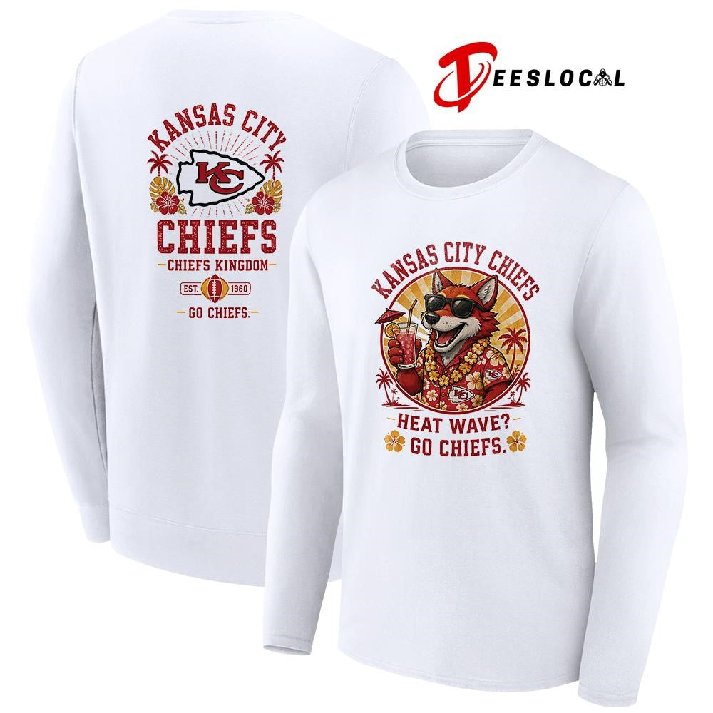Kansas City Chiefs heat wave beach vibes mascot shirt