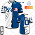 Kansas City Royals MLB Personalized Mix Baseball Jersey