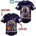 Kansas State Wildcats Halloween Let’s Go Wildcats With Fear Personalized Baseball Jersey