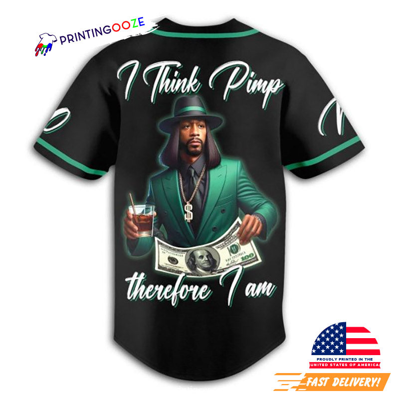 Katt Williams I Think Pimp Therefore I Am Custom Baseball Jersey